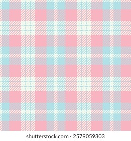 Delicate muted blue tartan for fabric design
