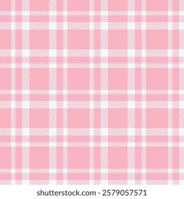 Delicate muted pink tartan for fabric design