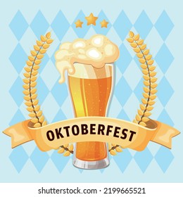Delicate Oktoberfest elements. Premium vector