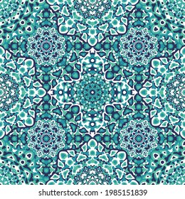 Feine, geometrische, florale, nahtlose Muster, vektor-modische grafische Gestaltung für den Stoffdruck, ethnische Batik, Stoffgewebe. Blumengeometrische abstrakte Ornamente.