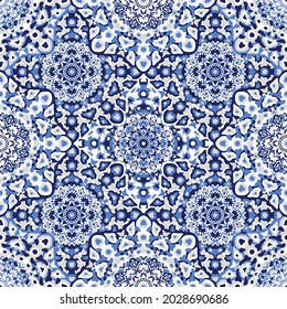 Delicate openwork geometric floral seamless pattern vector fashionable graphic design for textile print, ethnic batik, cloth fabric. Floral geometric abstract ornament.