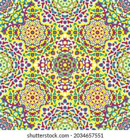 Feine, geometrische, florale, nahtlose Muster, vektor-modische grafische Gestaltung für den Stoffdruck, ethnische Batik, Stoffgewebe. Blumengeometrische abstrakte Ornamente.