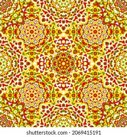 Delicate openwork geometric floral seamless pattern vector fashionable graphic design for textile print, ethnic batik, cloth fabric. Floral geometric abstract ornament.