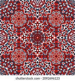 Delicado diseño gráfico de diseño vectorial de diseño de estilo vectorial floral geométrico de apertura para la impresión textil, batik étnico, tela de tela. Ornamento abstracto geométrico floral.