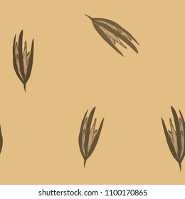 delicate orange beige background, unopened flower lily troic exotic flower kind, suitable for packaging design, for wrapping paper, children's room