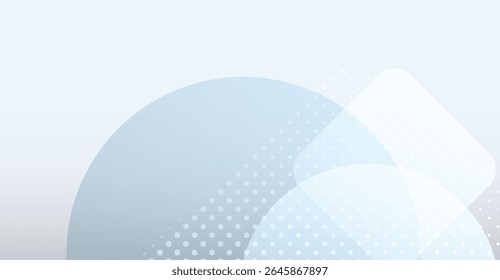 Delicate Pale Blue Geometric Abstraction with Soft Rounded Shapes and Subtle Halftone Patterns for Modern Digital Design and Elegant Backgrounds 177