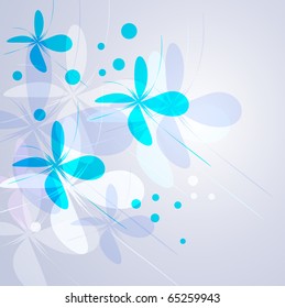 Delicate pastel flowers. Modern background.