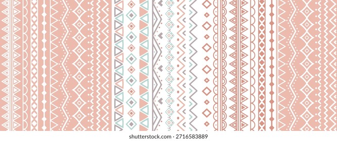 Delicate Pastel Geometric Striped Pattern Background Design