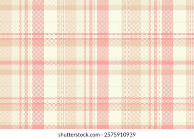 Delicate pastel pink and beige plaid pattern.  Perfect for textile design, fashion, websites, or packaging. Soft, subtle, and stylish, this seamless texture offers a charming and versatile background.