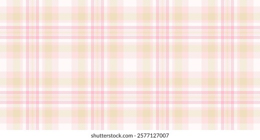 Delicate pastel pink and beige plaid pattern.  Perfect for textile design, website backgrounds, stationery, or scrapbooking.