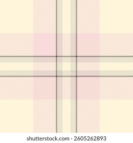 Delicate pastel pink and cream plaid pattern.  Perfect for textile design, fashion, or wallpaper.  Subtle texture and soft color palette evoke feelings of warmth and comfort.