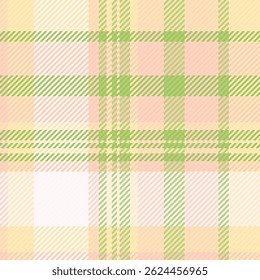 Delicate pastel plaid pattern. A seamless texture in pink, green, and yellow. Use for backgrounds, textiles, or graphic designs with a soft, cozy feel.
