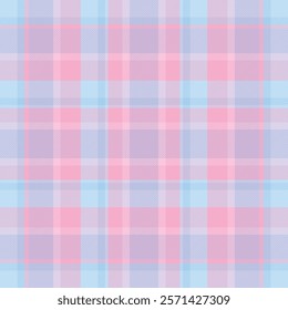 A delicate pastel plaid pattern in shades of pink and blue, offering a soft and elegant design. Perfect for fashion, textiles, digital backgrounds, and creative projects.