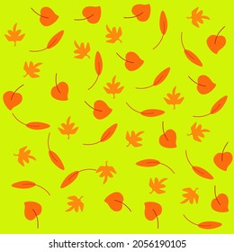delicate pattern of autumn leaves, suitable for background, design, decoration, gift, wrapping paper etc