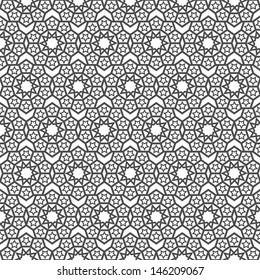 Delicate pattern in east style. Seamless vector 