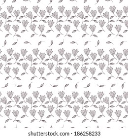 delicate pattern of flowers