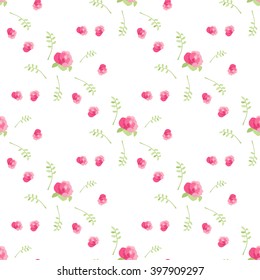 Delicate pattern with flowers Light background with blooming daisies. Background for postcards, invitations, children's items. Suitable for fabric and paper.