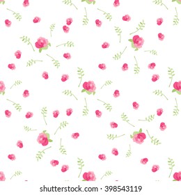 Delicate pattern with flowers Light background with blooming daisies. Background for postcards, invitations, children's items. Suitable for fabric and paper.