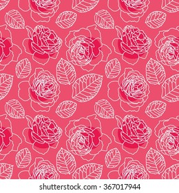 delicate pattern with roses for your design
