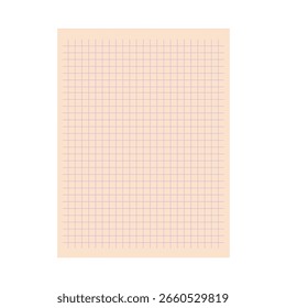 Zartes Pfirsichgraphenpapier für kreative Projekte, den Austausch von Notebooks oder architektonische Designs