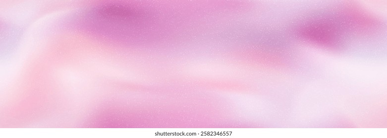 Delicate pearlescent mauve and pinkish gradation seamless bg with noise texture. Soft ombre pattern. Vector background with gradient mesh