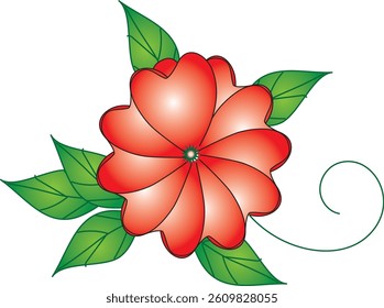 Delicate Phool Patti vector design, featuring intricate floral patterns, colorful blooms, and Indian-inspired charm. Perfect for traditional designs, festive decorations, and beautiful artwork that ce
