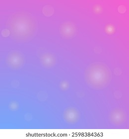 delicate pink blue gradient background with bokeh and sparkles