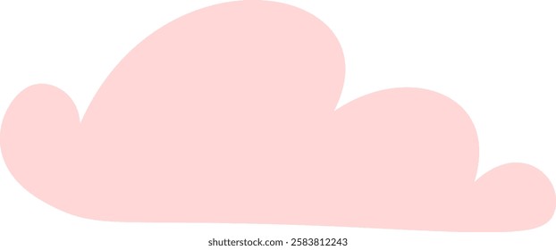 Delicate pink cloud drifting in a vast, empty white sky, creating a serene and tranquil atmosphere that inspires feelings of peace and dreamy wonder