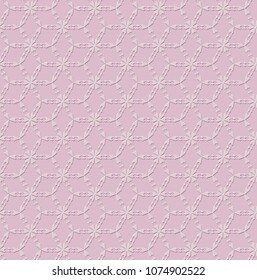 delicate pink floral seamless pattern, embossed background