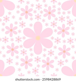 Delicate pink flowers on a white background
