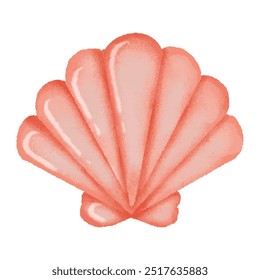 Delicado cor-de-rosa Shell bonito ilustração