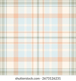 Delicate plaid pattern with pastel hues. Timeless and versatile design. Perfect for backgrounds, textiles, apparel, and branding. Evokes a sense of comfort.