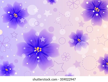 delicate purple flowers background