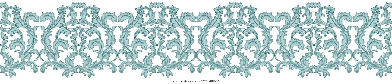 delicate seamless border for your design