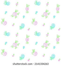Delicate seamless calico pattern with roses