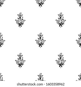 delicate seamless floral pattern for design. perfect for textile, clothing, print. quilt, card, etc. 