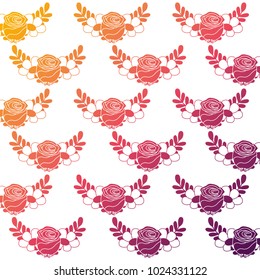 delicate seamless floral pattern flower leaves