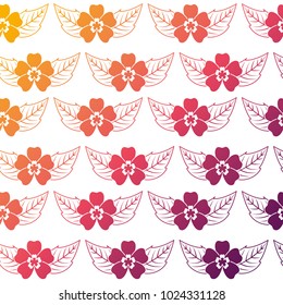 delicate seamless floral pattern flower leaves