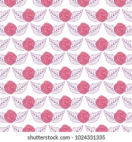 delicate seamless floral pattern flower leaves