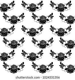 delicate seamless floral pattern flower leaves