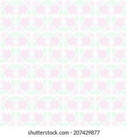 Delicate seamless floral pattern on a white background