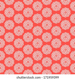 delicate seamless pattern with abstract flowers