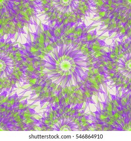 Delicate seamless pattern with ethnic mandalas.