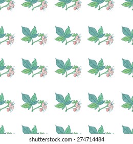 Delicate seamless pattern in pencil style of flowers. Delicate roses for wedding design. Line drawing. Spring background.