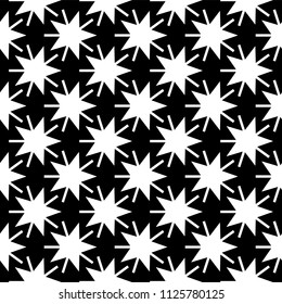 Delicate Seamless Pattern Stars Vector Background Stock Vector (Royalty ...