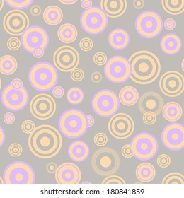 Delicate seamless purple background with concentric circles