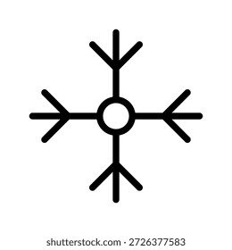 Delicado conjunto de iconos de copo de nieve para invierno, decoraciones de vacaciones, diseños de temporada y diseño de interfaz de usuario

