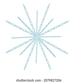 delicate snowy cute snowflake for decor