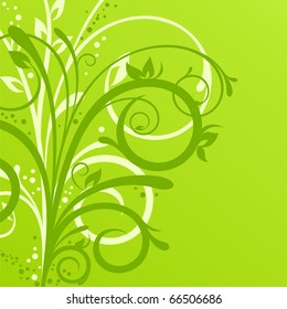 Delicate spring background with beautiful floral design