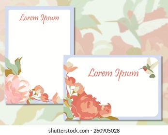 Delicate spring flowers